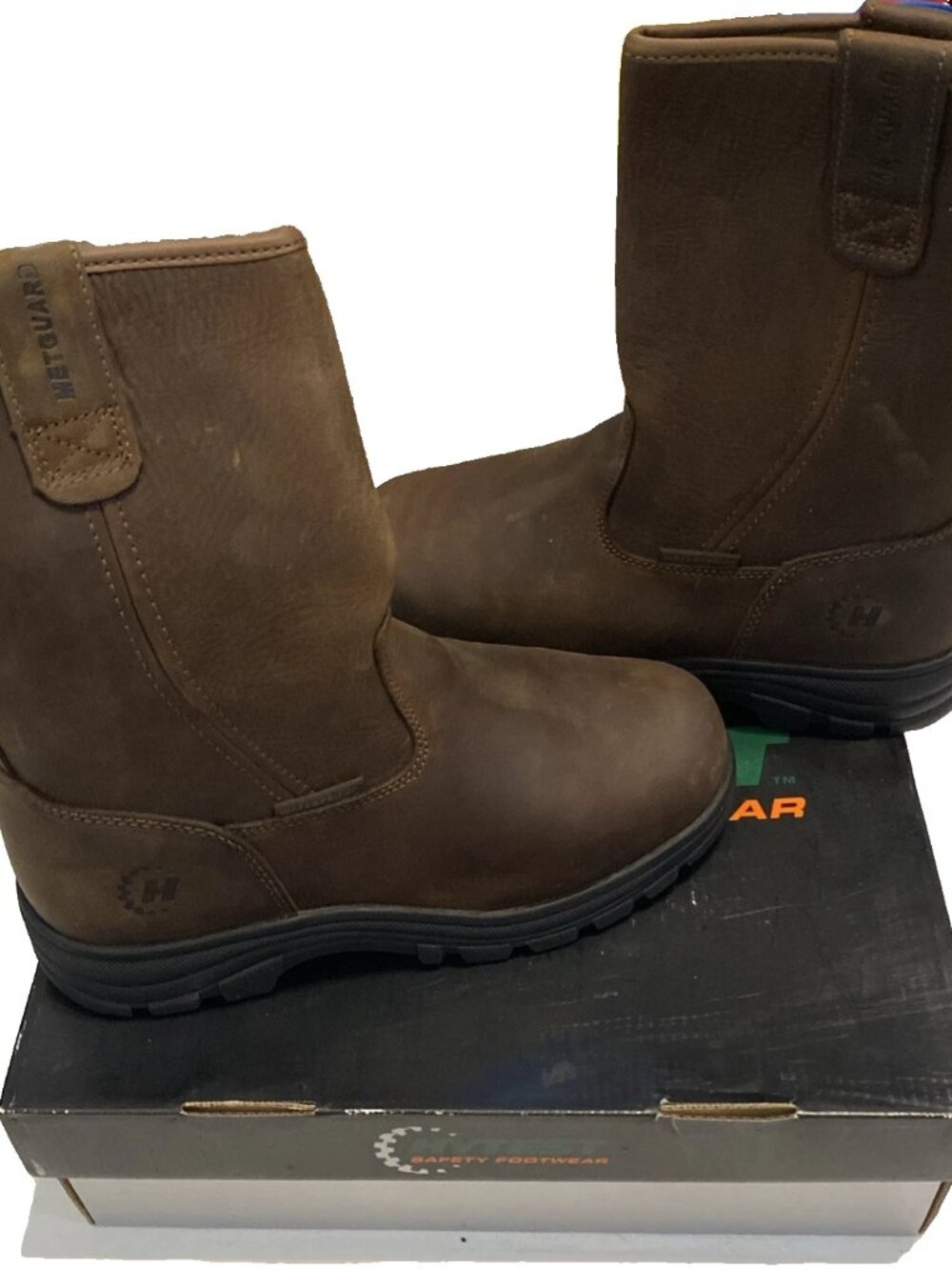 HYTEST Knox 2 Met K15181 Steel Toe Waterproof Met Guard Boots 9W NEW